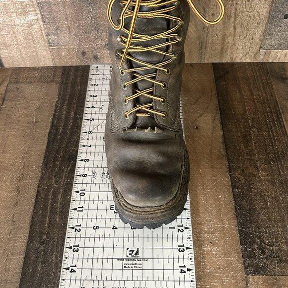 Whites Vintage Handmade Logger Packer Plain Toe Work Boots Mens 12.5 D - Picture 4 of 12